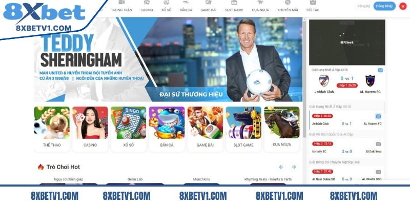 Việc đầu tiên khi muốn đăng ký 8Xbet cần mở web chính thức